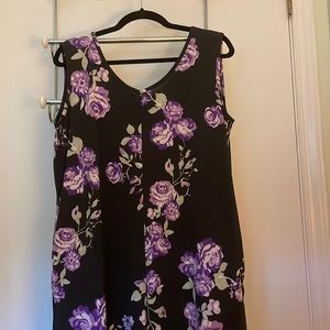 LuLaRoe purple floral jumpsuit